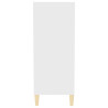 Aparador de madera contrachapada blanco 57x35x90 cm 5