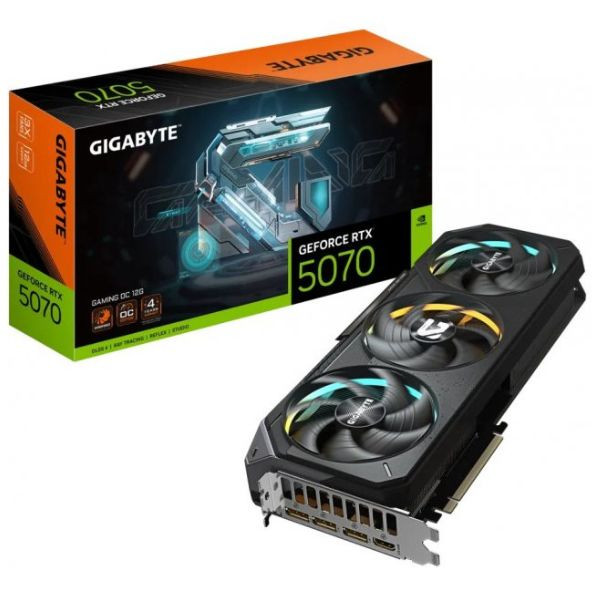 Tarjeta gráfica Gigabyte Geforce RTX 5070 Gaming OC 12GB GDDR7 D