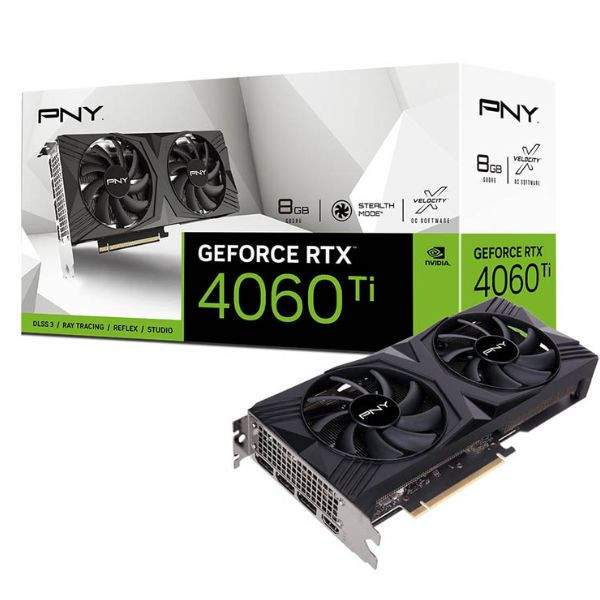 Tarjeta gráfica PNY RTX 4060TI Verto Dual Fan 8GB GDDR6 D