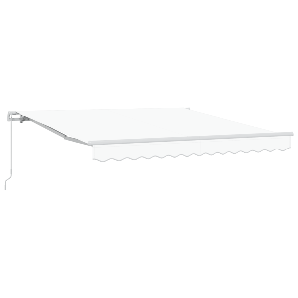 Toldo Retrátil Manual Branco 350x250 cm M 2