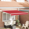 Toldo Retráctil Manual Rojo 350x250 cm 1