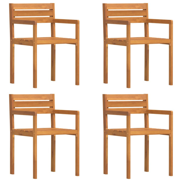 Sillas de jardín 4 unidades 50x53x80 cm Madera maciza Acacia M 2