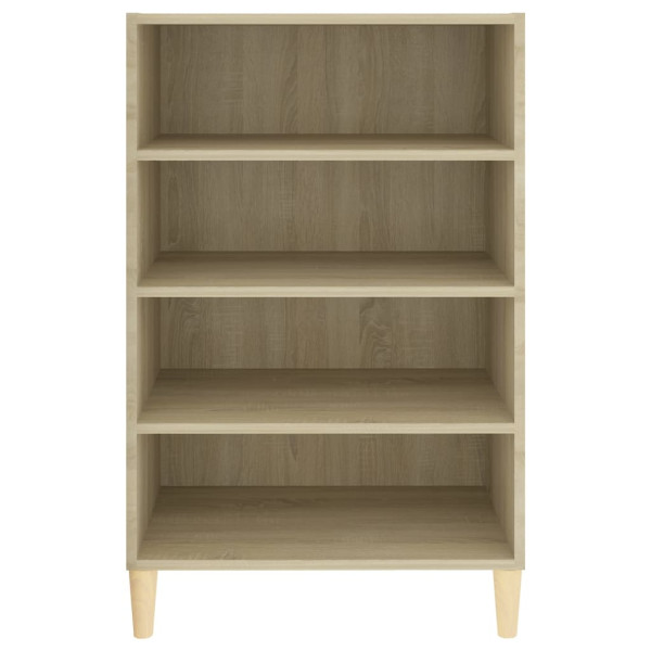 Aparador madera contrachapada color roble Sonoma 57x35x90 cm M 4