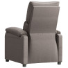 Sillón reclinable de tela gris taupe 5