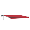 Toldo Retrátil Manual  com LED Vermelho 450x350 cm 4