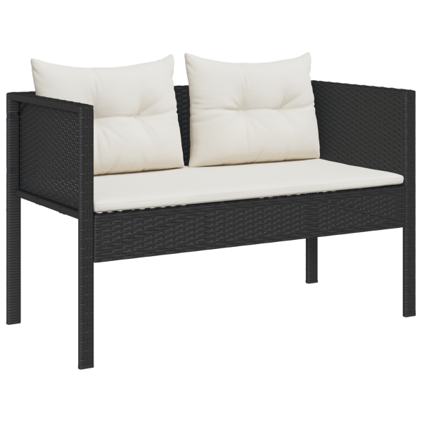 Conjunto de Sofás Externos Preto Rattan Sintético Médio M 4