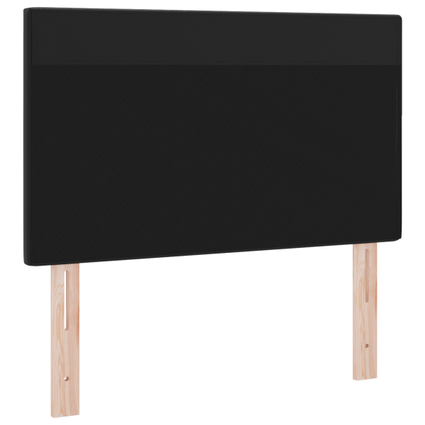 Cabeceira  Design Liso Preto 90 cm Couro Sintético M 4