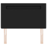 Cabeceira  Design Simples Preto 100 cm Couro Sintético 5