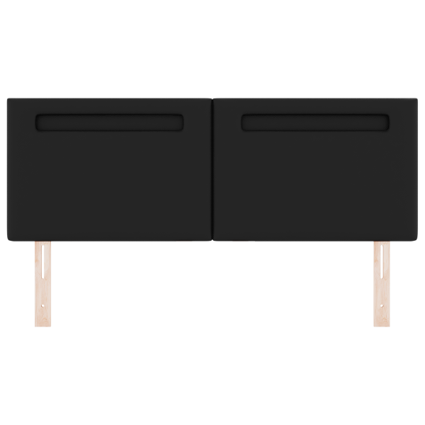 Cabeceira  Design Simples Preto 140 cm em Couro Sintético M 5