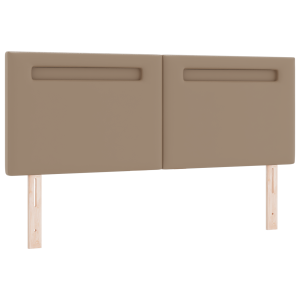 Cabeceira  Design Simples Cappuccino 140 cm em Couro Sintético H
