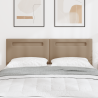Cabeceira  Design Simples Cappuccino 140 cm em Couro Sintético 3