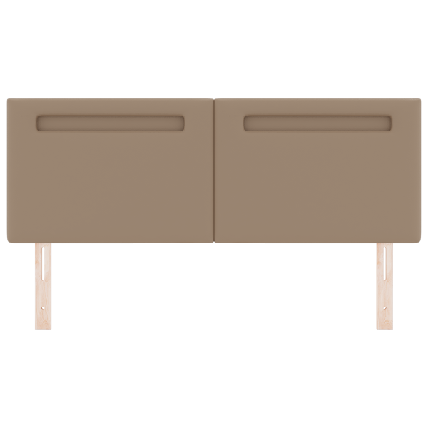 Cabeceira  Design Simples Cappuccino 140 cm em Couro Sintético M 4