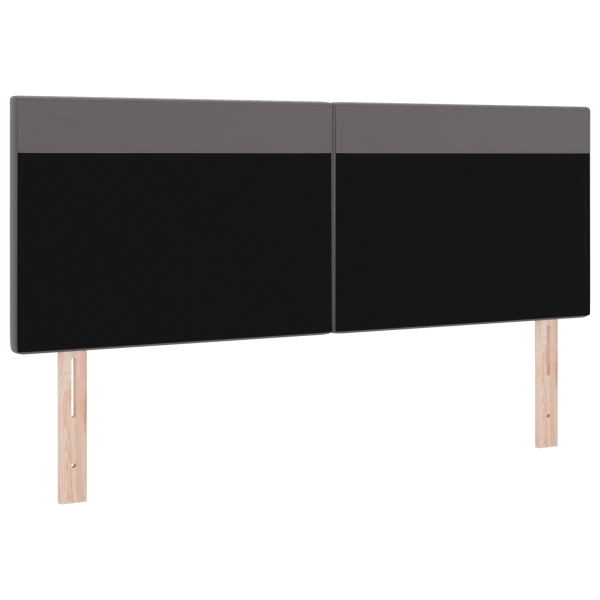 Cabecero  Diseño Simple Gris 160 cm Piel Sintética M 3