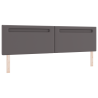 Cabeceira  Design Simples Cinza 200 cm em Couro Sintético 2