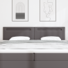 Cabeceira  Design Simples Cinza 200 cm em Couro Sintético 3