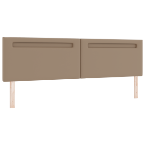 Cabeceira  Design Simples Cappuccino 200 cm em Couro Sintético H