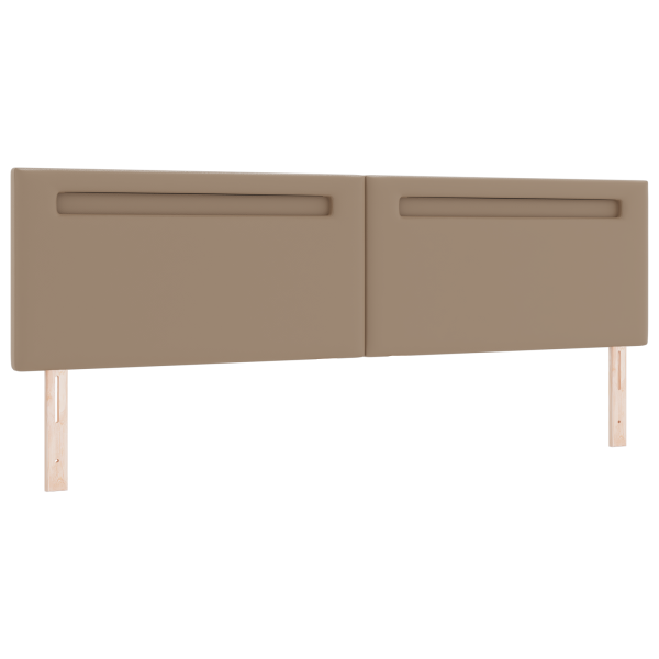 Cabeceira  Design Simples Cappuccino 200 cm em Couro Sintético M 2