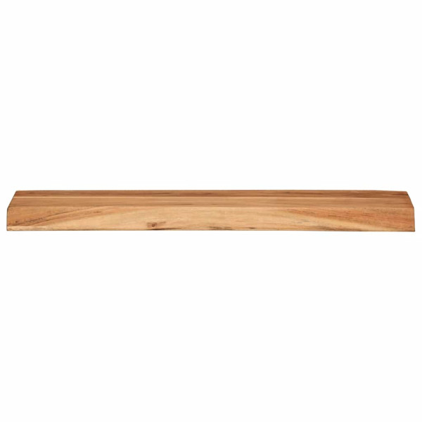 Estantes de pared 2 unidades 60x20x3.5 cm madera maciza acacia M 3
