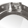 Espejo de ojo de buey de pared aluminio y vidrio Ø23 cm 5