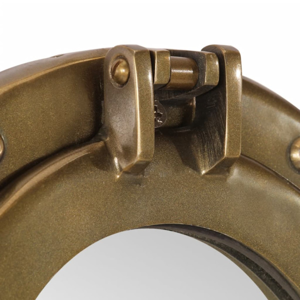 Espejo de ojo de buey de pared aluminio y vidrio Ø38 cm M 5