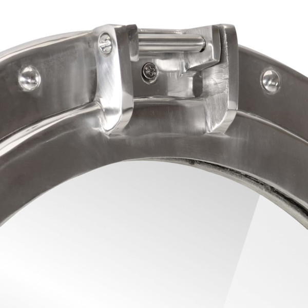 Espejo de ojo de buey de pared aluminio y vidrio Ø50 cm M 5