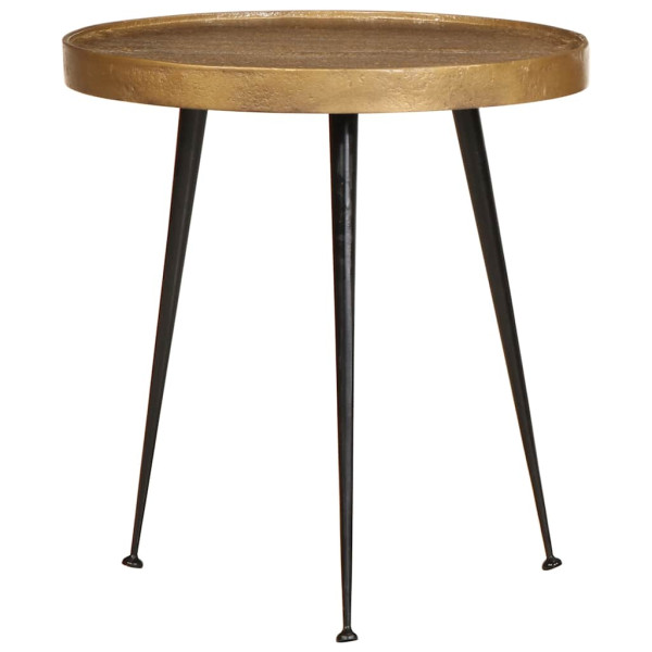 Mesas de centro 3 pcs derivados de madeira dourado M 3