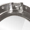 Espejo de ojo de buey de pared aluminio y vidrio Ø30 cm 5