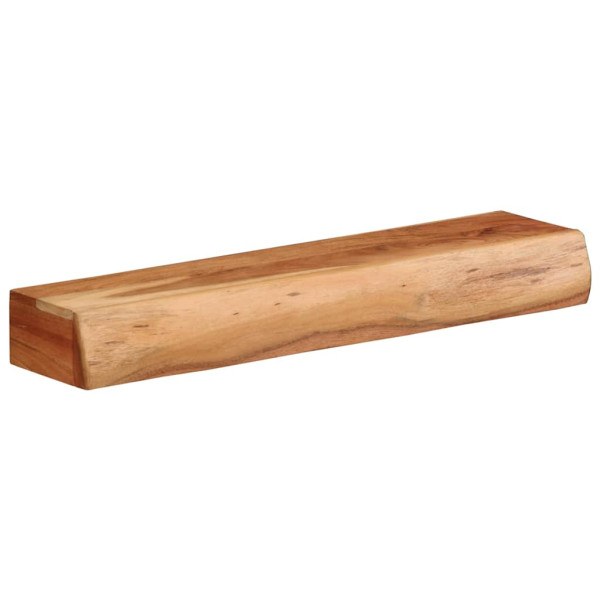 Estantes de pared 2 unidades 60x17x8 cm madera maciza acacia M 2