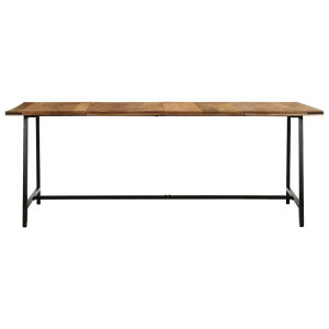 Mesa de comedor madera maciza de mango 200x100x75 cm H