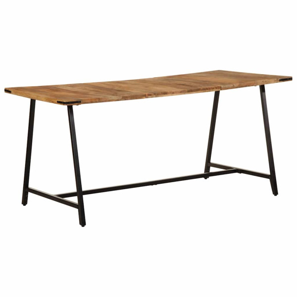 Mesa de comedor madera maciza de mango 160x80x75 cm D