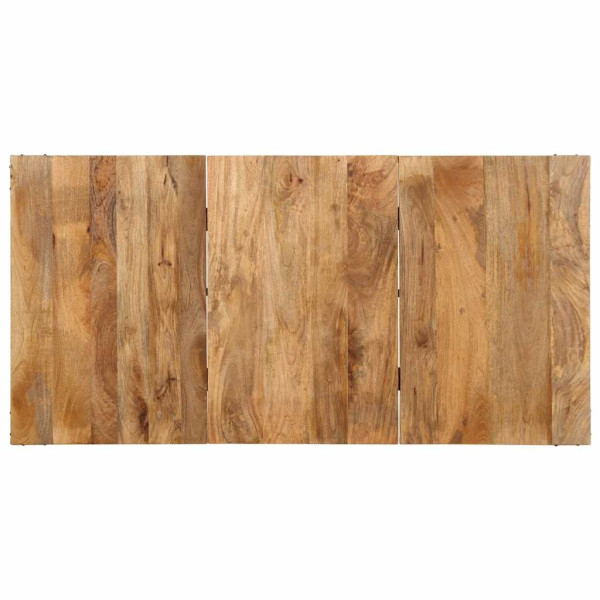 Mesa de jantar 160x80x75 cm madeira de mangueira maciça M 4