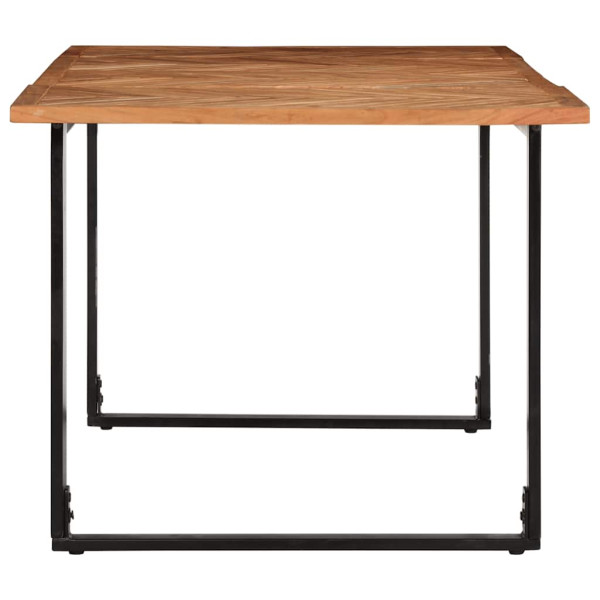 Mesa de comedor 180x90x75 cm madera maciza acacia M 3