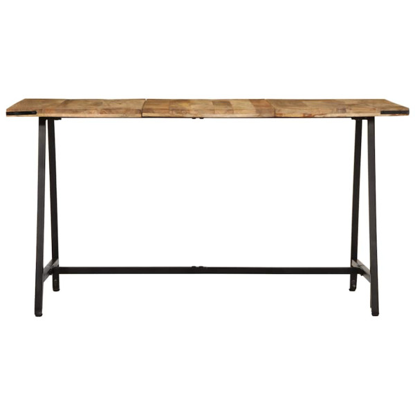 Mesa de comedor madera maciza de mango 140x70x75 cm M 2