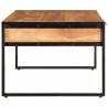 Mesa de centro madera maciza acacia 110x55x40 cm 4