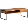 Mesa de centro madera maciza acacia 110x55x40 cm 5