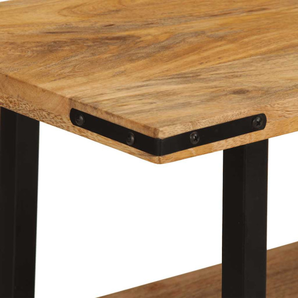 Mesa consola de madera maciza de mango 180x35x70 cm M 5