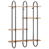 Estante de pared madera maciza de mango 90x20x116.5 cm 1