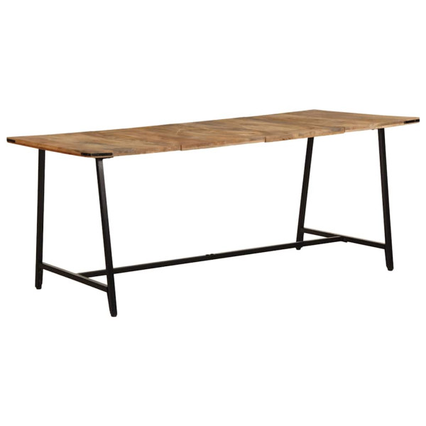 Mesa de comedor madera maciza de mango 180x90x75 cm D