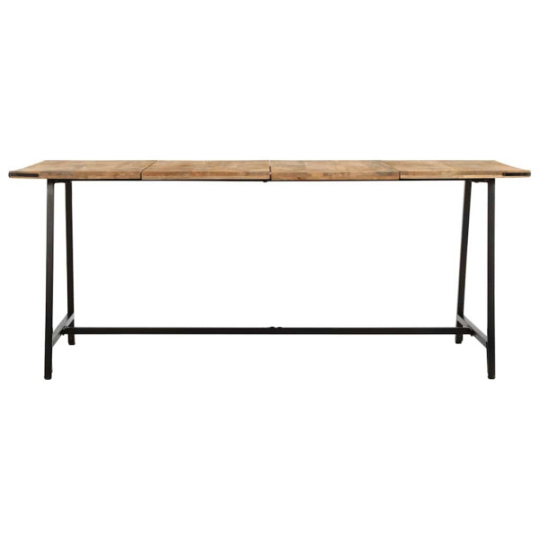 Mesa de comedor madera maciza de mango 180x90x75 cm M 2
