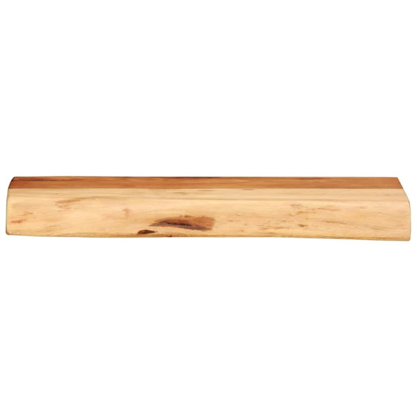 Estantes de pared 2 unidades 40x20x3.5 cm madera maciza acacia M 3