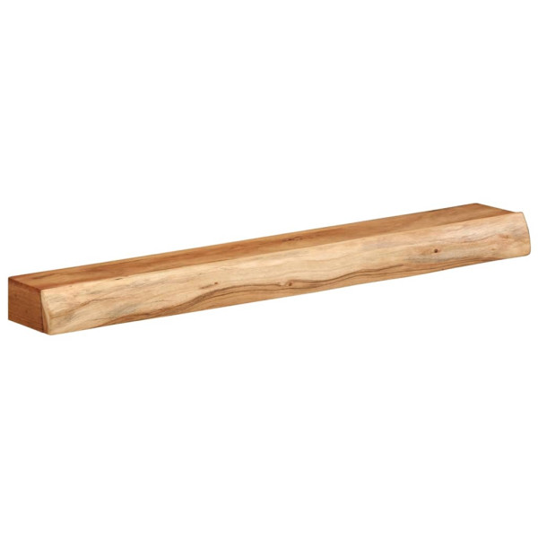 Prateleiras parede 2 pcs 100x17x8 cm madeira de acácia maciça M 4