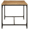 Mesa de comedor madera maciza de mango sin tratar 160x80x75 cm 3