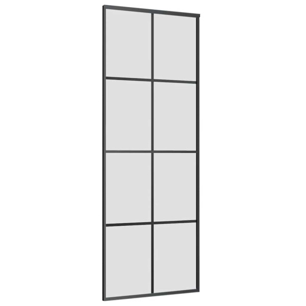Porta deslizante c/ conj. ferragens 76x205cm vidro ESG preto M 5