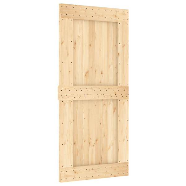 Puerta corredera con herrajes madera maciza de pino 95x210 cm M 3