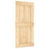 Puerta corredera con herrajes madera maciza de pino 95x210 cm 3