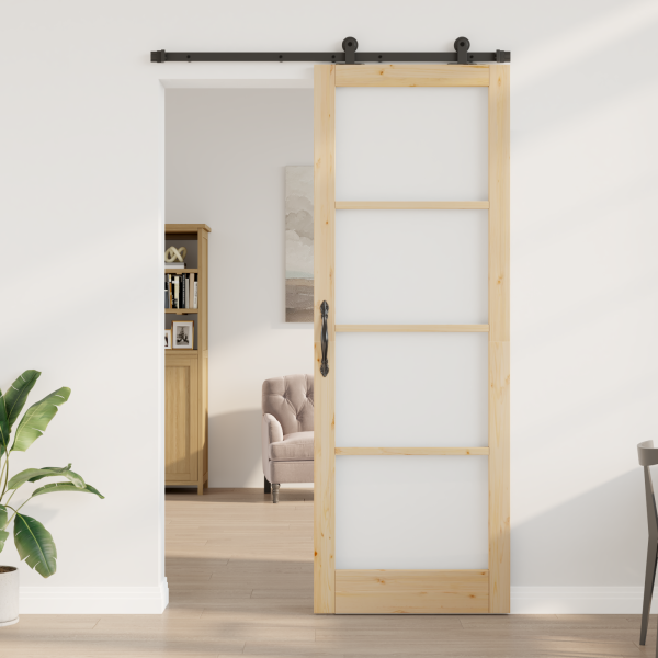 Porta Deslizante  com Conjunto de Ferragens 'ORKDAL'83x232 cm M 3