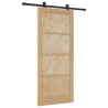Puerta Deslizante  con Conjunto de Hardware 'ORKDAL'Madera Maciza de Pino. Puerta Interior  'ORKDAL'86x198.5x4 cm Madera Maciza  2