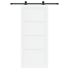 Puerta Deslizante  con Kit de Herrajes 'ORKDAL'de Madera Sólida Blanca de Pino. Puerta Interior  'ORKDAL'Blanca 86x198.5x4 cm de 4