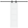 Puerta Deslizante con Juego de Herrajes 'ORKDAL'Madera Sólida de Pino Blanca 4