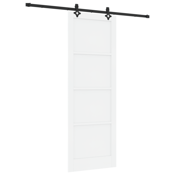 Porta Deslizante ORKDAL Branca Conjunto de 2 Branco e preto M 2